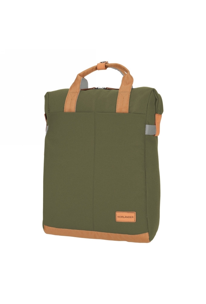 Norlander Shopper Rugtas Austin Groen 30x14x40cm 1stuks