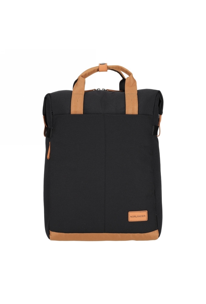 Norlander Shopper Rugtas Austin Zwart 30x14x40cm 1stuks