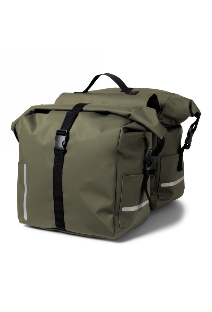 Norlander Tarpaulin Dubbele Rol Fietstas Groen 55x43x31cm 1stuks