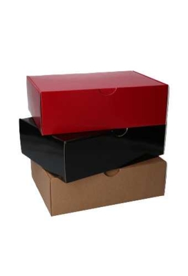 OPRUIMING Klep Verzenddoos Pinto Glans Zwart 25x18.4x8cm 25stuks