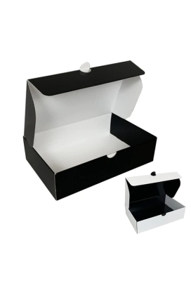 OPRUIMING Klep Verzenddoos Pinto Glans Zwart 37.2x24.2x9.5cm 25stuks