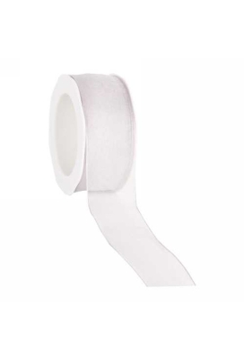Organza Lint Met IJzerdraad Licht Grijs 38mm x 20 meter