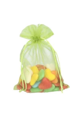 Organza zakjes Appel Groen Groot 17x24cm 10stuks