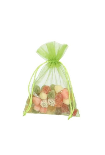 Organza zakjes Appel Groen Medium 12x17cm 10stuks