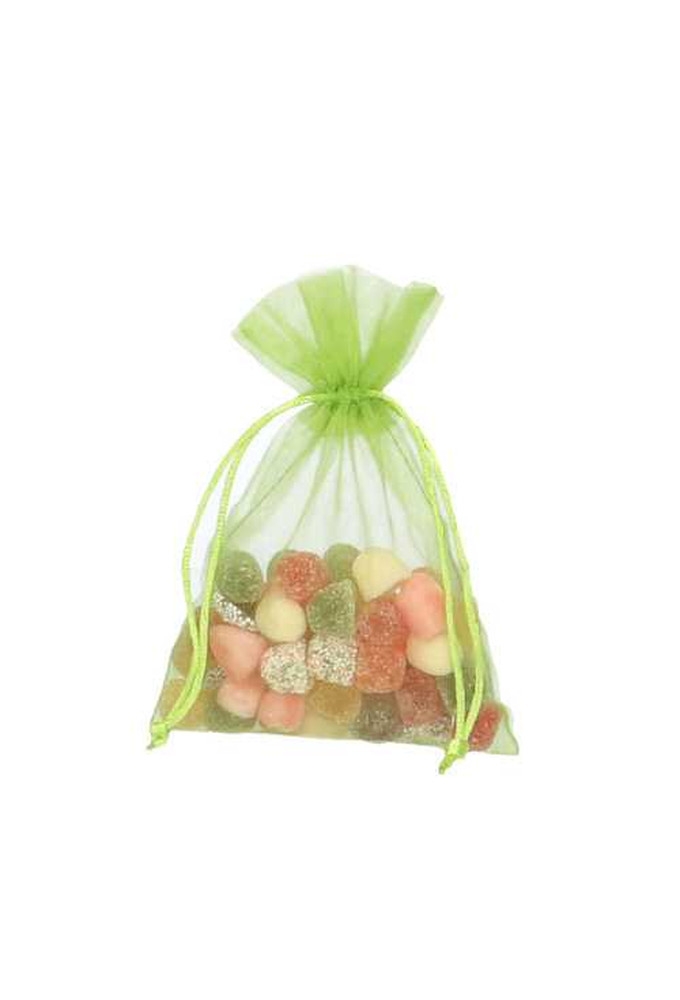 Organza zakjes Appel Groen Medium 12x17cm 10stuks