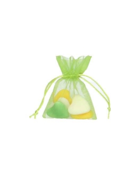 Organza zakjes Appelgroen Klein 9x12.5cm 10stuks