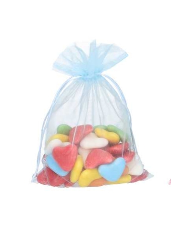 Organza zakjes Baby Blauw Groot 17x24cm 10stuks