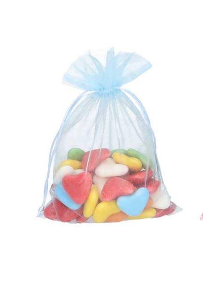 Organza zakjes Baby Blauw Groot 17x24cm 10stuks