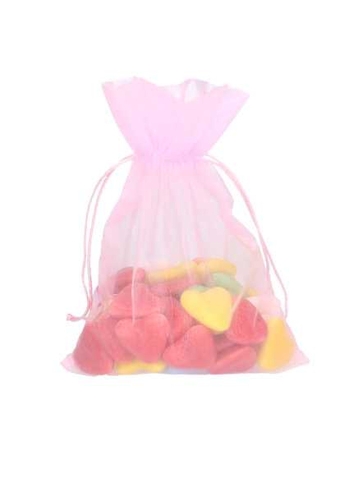 Organza zakjes Baby Roze Groot 17x24cm 10stuks