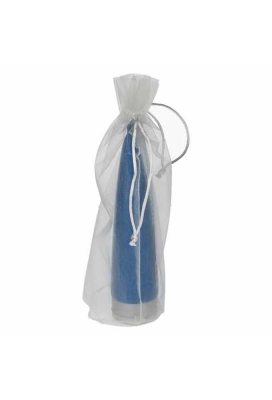Organza zakjes Flesje 9x27cm Wit 10 stuks