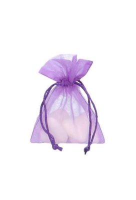Organza zakjes Paars Klein 9x12.5cm 10stuks