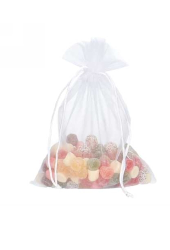 Organza zakjes Wit Groot 17x24cm 10stuks