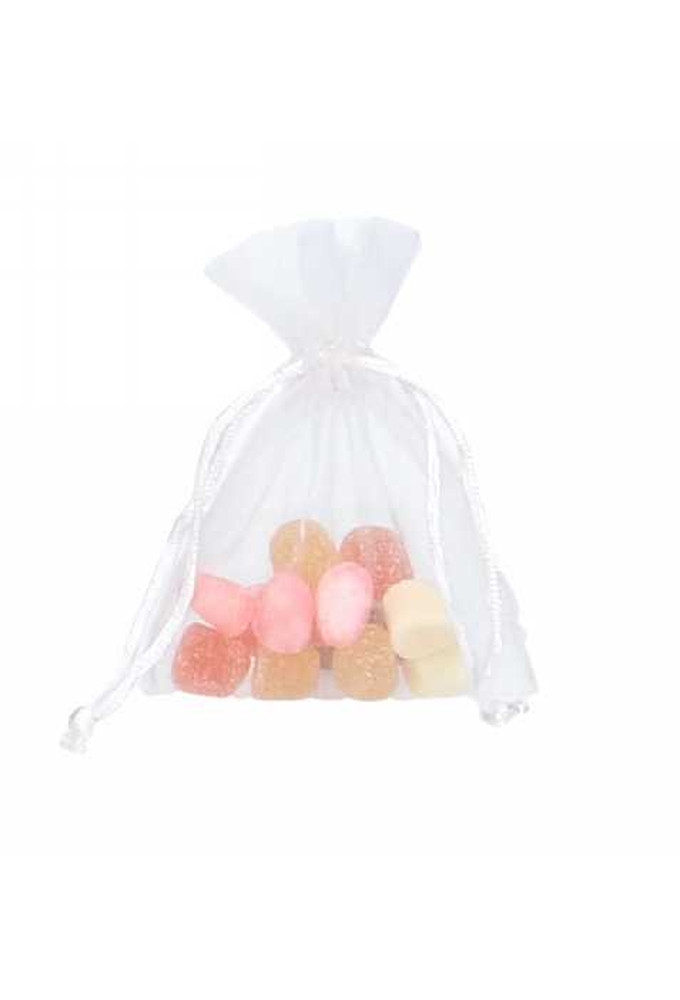 Organza zakjes Wit Klein 9x12.5cm 10stuks