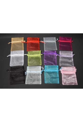 Organza zakjes Wit Medium 12x17cm 10stuks
