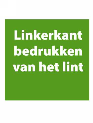 Linkerkant bedrukken van het lint