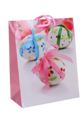 Paastasjes Paas Ei Roze Groot 26.5x12.5x32.5cm 12stuks