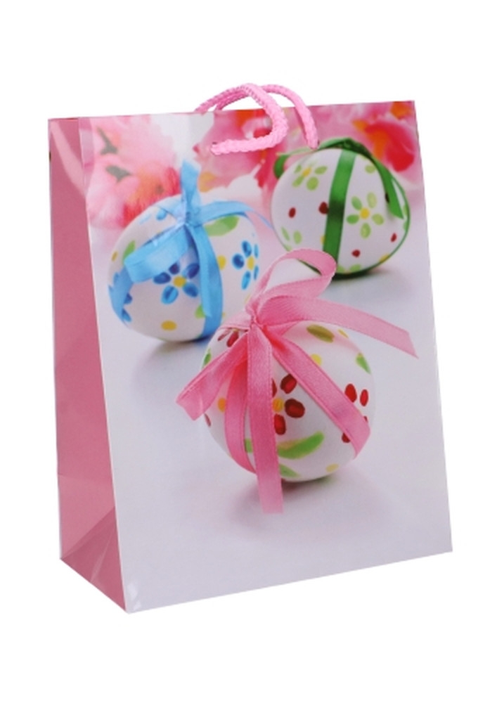 Paastasjes Paas Ei Roze Groot 26.5x12.5x32.5cm 12stuks