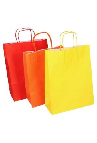 Papieren Draagtas Kassel Met Handvat Wit A3 32x12x41cm 50stuks