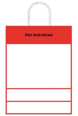 Papieren Tassen Bedrukken in 3 KLEUREN & Handgreep A3 31x12x41cm