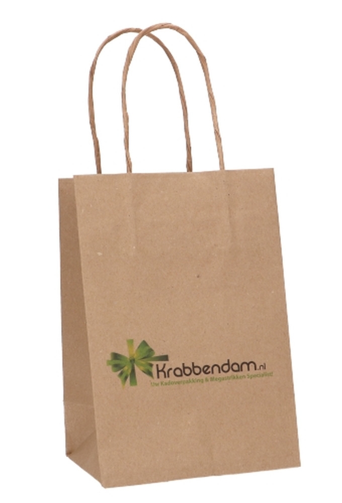 Papieren Tassen Kraft Digitaal Bedrukt & Handvat  A5 19x8x21cm 50stuks