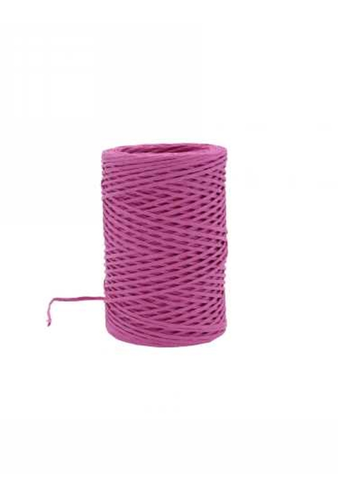 Papierkoord Met IJzerdraad Fuchsia 2mm x 50meter