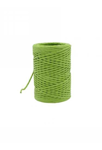 Papierkoord Met IJzerdraad Lime Groen 2mm x 50meter