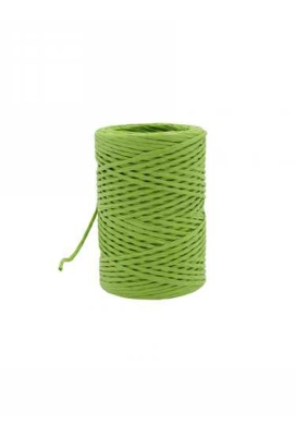 Papierkoord Met IJzerdraad Lime Groen 2mm x 50meter