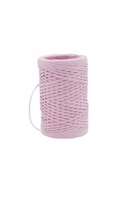 Papierkoord Met IJzerdraad Pink 2mm x 50meter