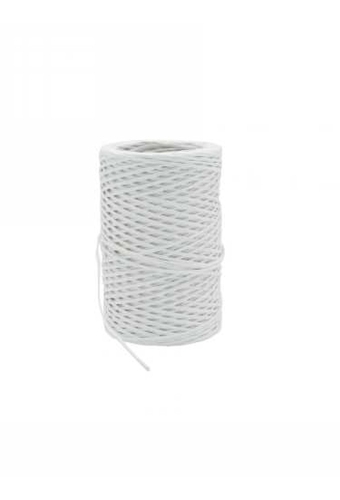Papierkoord Met IJzerdraad Wit 2mm x 50meter