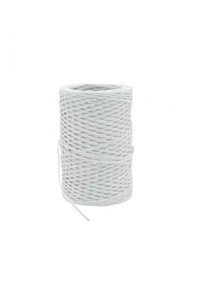 Papierkoord Met IJzerdraad Wit 2mm x 50meter