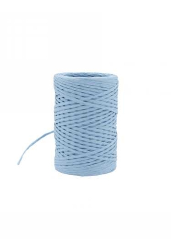 Papierkoord met IJzerdraad Blauw 2mm x 50meter