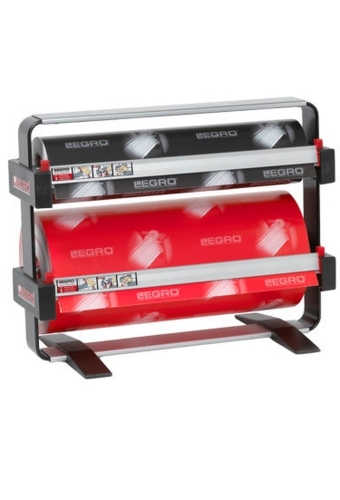 Papierrolhouder Duo 1x24x15.5 afmeting 44x24x7.5+60cm +mes+voet