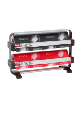 Papierrolhouder Duo 2x 15.5 36x15.5x7.5+50cm + mes + voet