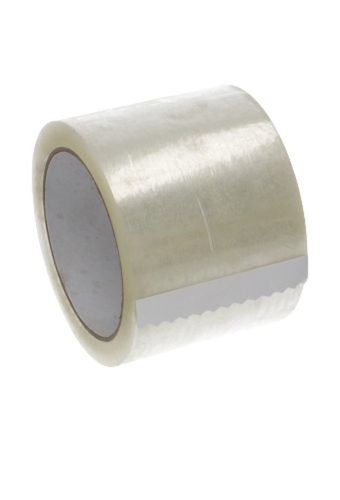 Plakband Transparant PP Acryl 28mu 75mm x 66meter  6stuks