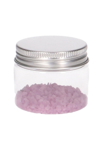 Plastic Potje Met Zilveren Schroefdeksel 5x4cm inhoud 50ml 12stuks