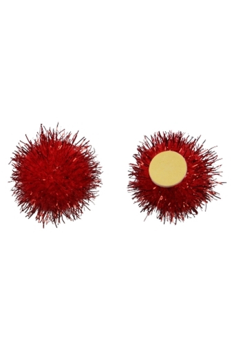 Pombows 25mm Rood met plakker 100stuks