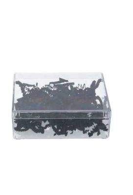 Rechthoekig transparant doosje 116x116x37mm 129 stuks