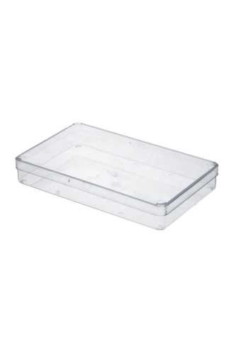 Rechthoekig transparant doosje 195x116x28mm 94 stuks
