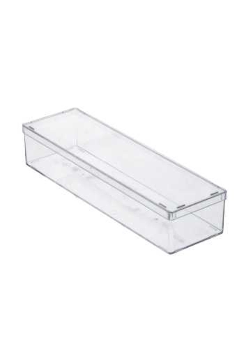 Rechthoekig transparant doosje 195x54x36mm 162stuks