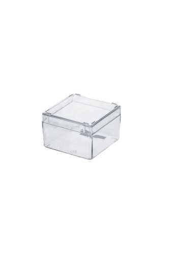 Rechthoekige transparant doosje 50x50x36mm 1000stuks