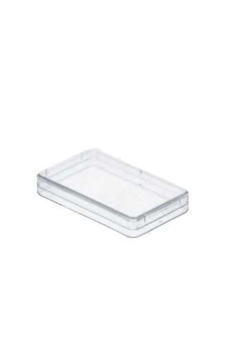 Rechthoekige transparant doosje 62x36x8mm 1000 stuks