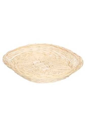 Rietenmanden Fruitmand witt. ovaal 36x30x6cm 10stuks
