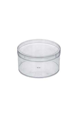 Rond transparant doosje d98 x h49mm verpakt 280stuks