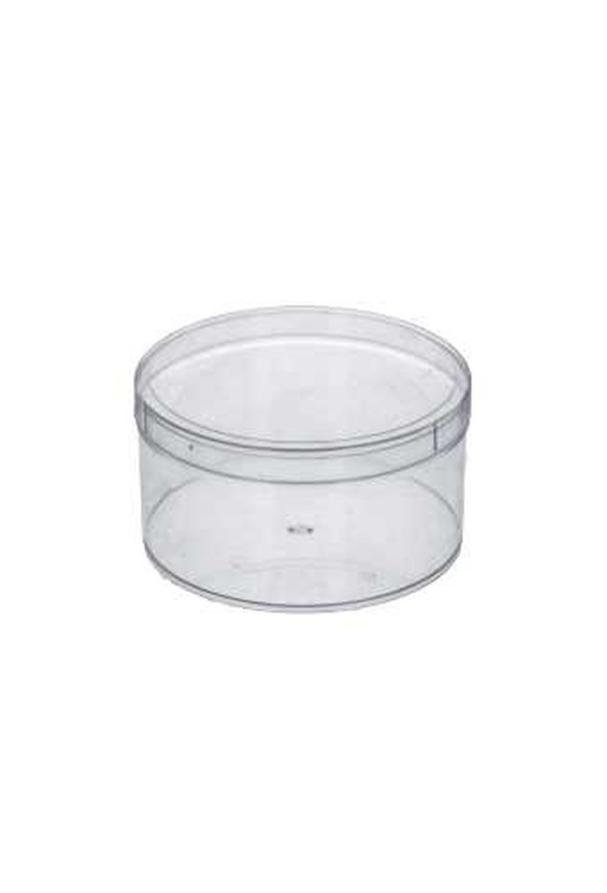 Rond transparant doosje d98 x h49mm verpakt 280stuks