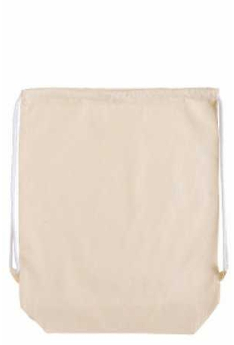 Rugtas Katoen Met Bodem 140gram Ecru & Koord 37x11x48cm