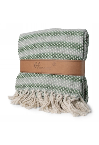 SENZA Indoor Outdoor Plaid RPET Groen 1 stuk