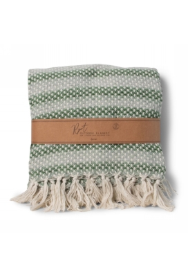 SENZA Indoor Outdoor Plaid RPET Groen 1 stuk