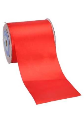 Satijn Lint Super Breed 100mm x 25 meter Rood