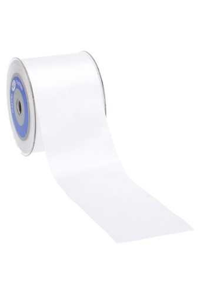 Satijn Lint Wit Extra Breed 70mm x 25 meter Wit