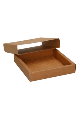 Schuifdoosje Jakarta Kraft Digitaal Bedrukt 12.5x12.5x2.8cm 10stuks